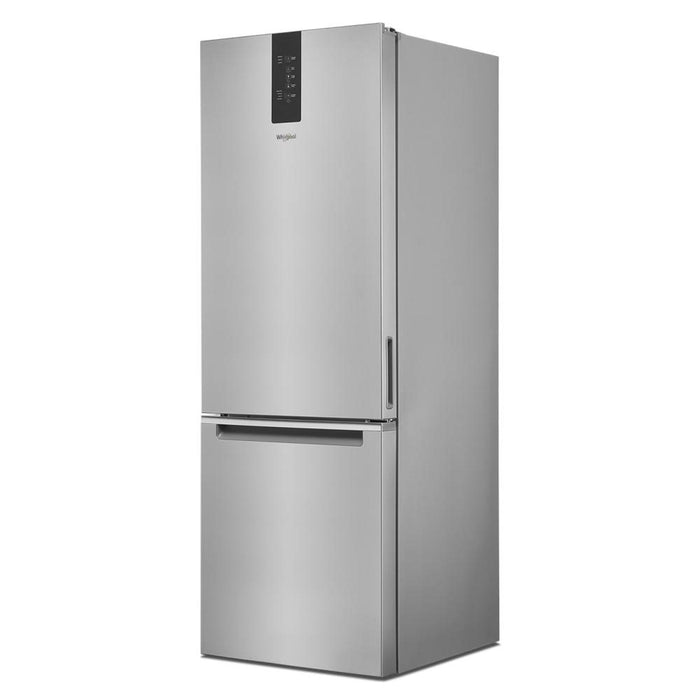 Réfrigérateur Whirlpool de 12,9 pi³ et de 24 po à congélateur inférieur - fini en acier inoxydable résistant aux traces de doigts - WRB543CMJZ