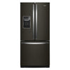 Réfrigérateur Whirlpool de 20 pi³ et de 30 po à portes françaises - acier inoxydable noir - WRF560SEHV