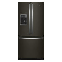 Réfrigérateur Whirlpool de 20 pi³ et de 30 po à portes françaises - acier inoxydable noir - WRF560SE…