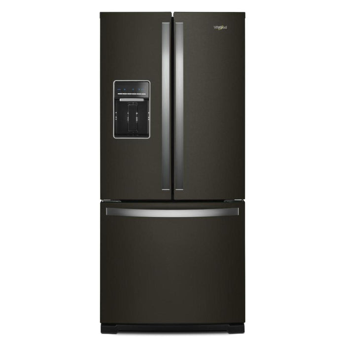 Réfrigérateur Whirlpool de 20 pi³ et de 30 po à portes françaises - acier inoxydable noir - WRF560SEHV