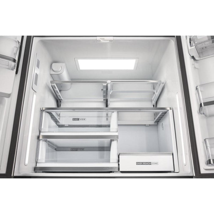 Réfrigérateur Whirlpool à portes françaises, 23,4 pi³, 36 po de largeur, profondeur de comptoir réelle – Acier inoxydable – WRFC7036RZ
