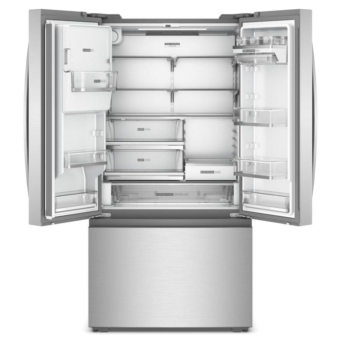 Réfrigérateur Whirlpool à portes françaises, 23,4 pi³, 36 po de largeur, profondeur de comptoir réelle – Acier inoxydable – WRFC7036RZ