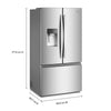 Whirlpool 36” 23.4 Cu. Ft. French Door Refrigerator – Stainless Steel - WRFC7036RZ | Réfrigérateur Whirlpool à portes françaises, 23,4 pi³, 36 po de largeur, profondeur de comptoir réelle – Acier inoxydable – WRFC7036RZ