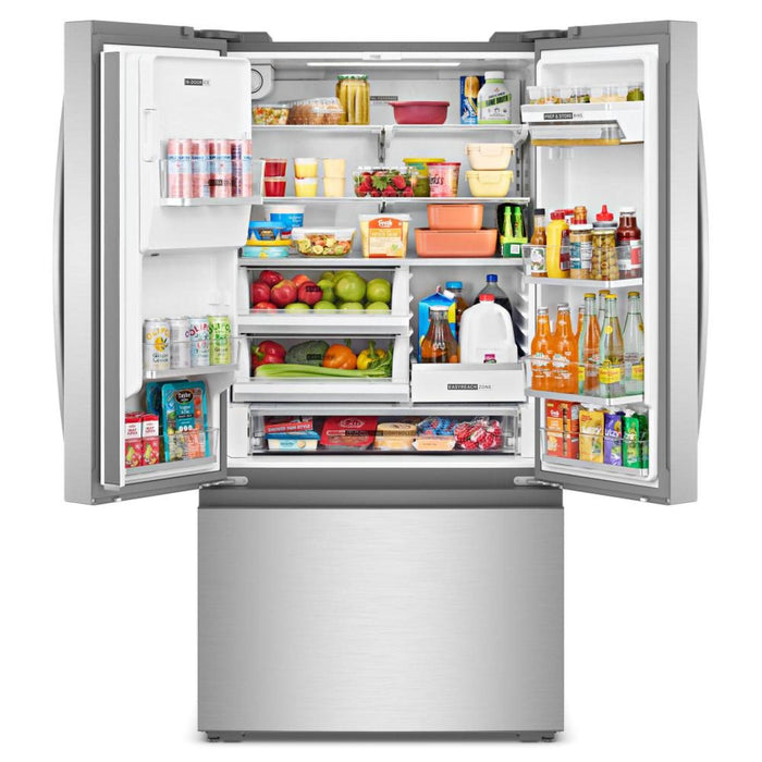 Réfrigérateur Whirlpool à portes françaises, 23,4 pi³, 36 po de largeur, profondeur de comptoir réelle – Acier inoxydable – WRFC7036RZ