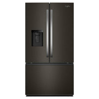  Réfrigérateur Whirlpool de 36 po et de 30 pi3 à portes françaises avec machine à glaçons double - acier inoxydable noir - WRFF3736SV 