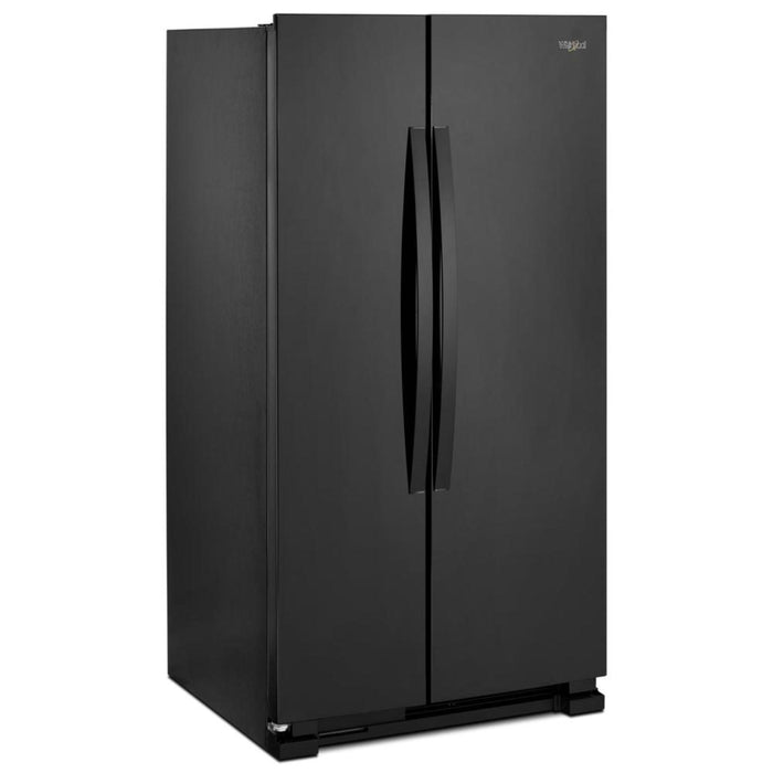 Réfrigérateur Whirlpool de 22 pi³ et de 33 po à compartiments juxtaposés - noir - WRS312SNHB