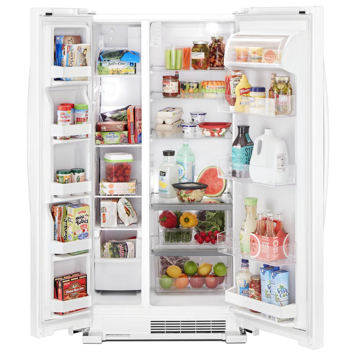 Réfrigérateur Whirlpool de 22 pi³ et de 33 po à compartiments juxtaposés - blanc - WRS312SNHW