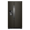 Réfrigérateur Whirlpool de 21 pi³ et de 33 po à compartiments juxtaposés - acier inoxydable noir - WRS321SDHV