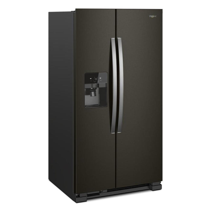 Réfrigérateur Whirlpool de 21 pi³ et de 33 po à compartiments juxtaposés - acier inoxydable noir - WRS321SDHV