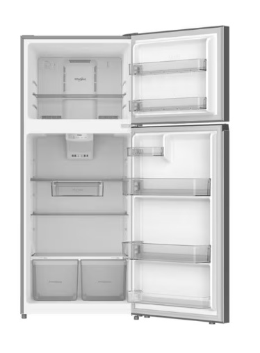 Réfrigérateur Whirlpool de 18 pi³ avec congélateur supérieur – Acier inoxydable résistant aux traces de doigts – WRTX6418TZ