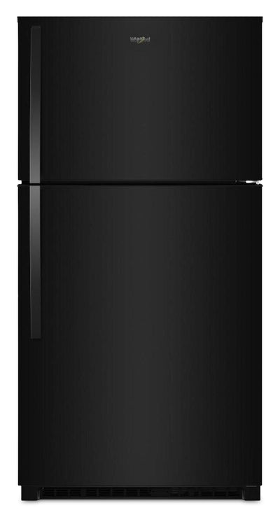 Whirlpool 32.8" 21 Cu. Ft. Top Freezer Refrigerator - Black - WRTX7421TB | Réfrigérateur Whirlpool de 21 pi³ et de 32,8 po à congélateur supérieur - noir - WRTX7421TB