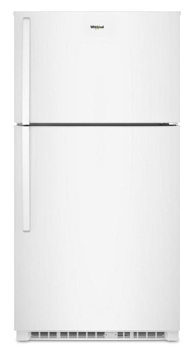 Whirlpool 32.8" 21 Cu. Ft. Top Freezer Refrigerator - White - WRTX7421TW | Réfrigérateur Whirlpool de 21 pi³ et de 32,8 po à congélateur supérieur - blanc - WRTX7421TW