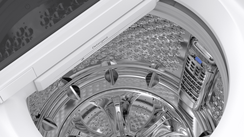 Laveuse LG à chargement par le haut de 6,3 pi3 avec turbine, EasyUnload🅫 et TurboWash🅫 - blanche - WT8300CW