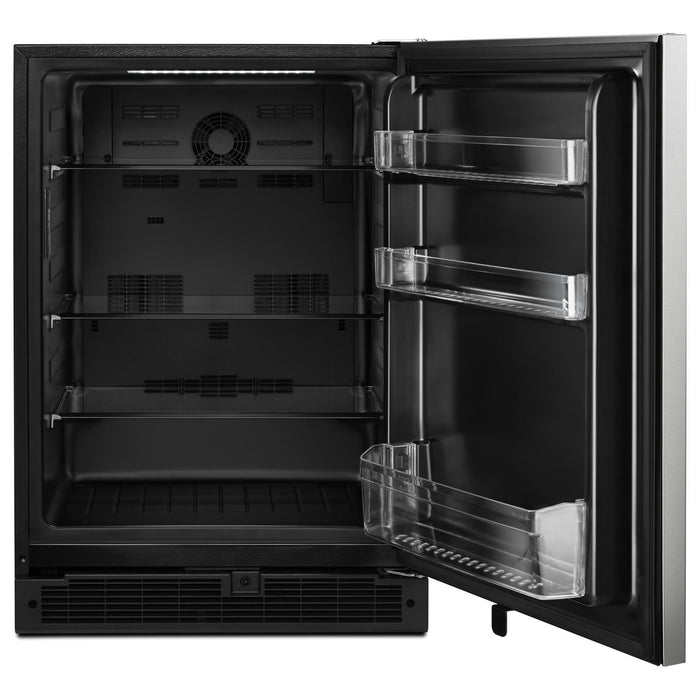 Réfrigérateur Whirlpool de 5,1 pi³ et de 24 po sous le comptoir - acier inoxydable résistant aux traces de doigts - WUR50X24HZ