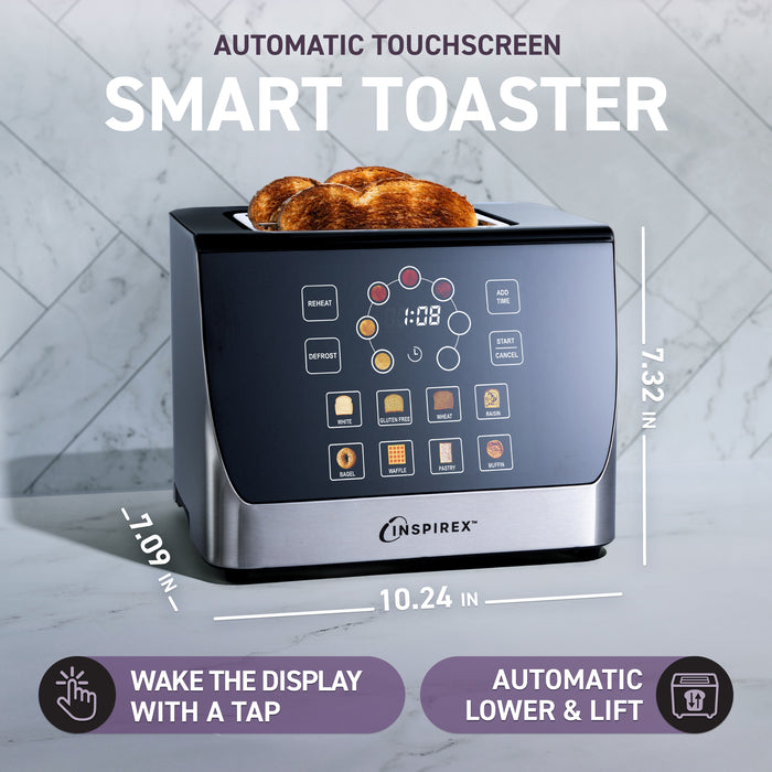 Grille-pain automatique Inspirex en acier inoxydable avec écran tactile interactif - XTOSAT2SS6A