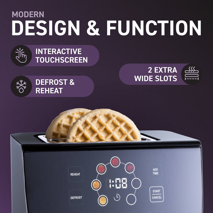 Grille-pain automatique Inspirex en acier inoxydable avec écran tactile interactif - XTOSAT2SS6A
