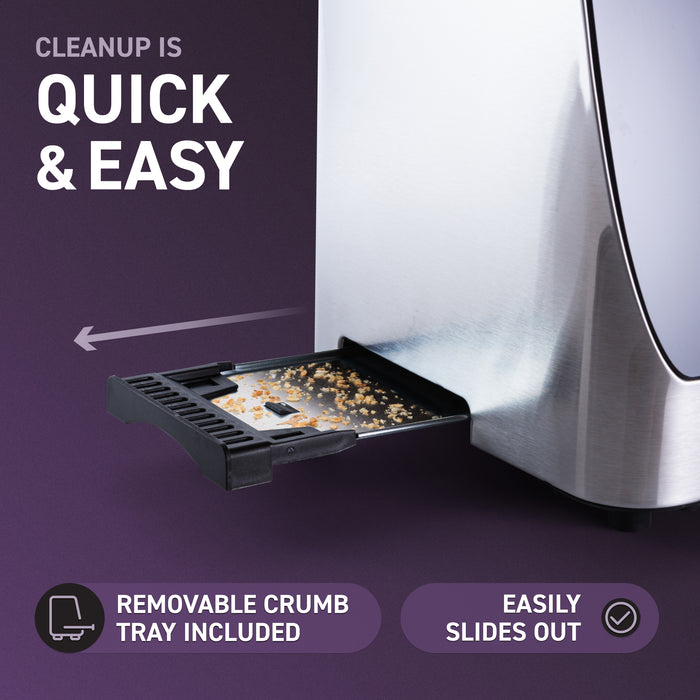 Grille-pain automatique Inspirex en acier inoxydable avec écran tactile interactif - XTOSAT2SS6A