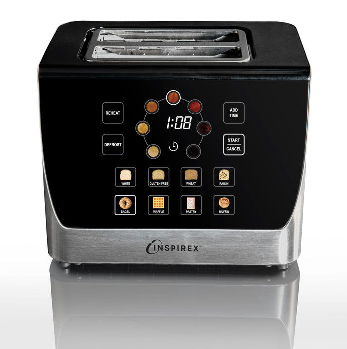 Grille-pain automatique Inspirex en acier inoxydable avec écran tactile interactif - XTOSAT2SS6A