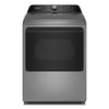 Sécheuse électrique intelligente Whirlpool à chargement par le haut de 7,5 pi3 avec  séchage avec IA - argenté radieux - YWED8509TR