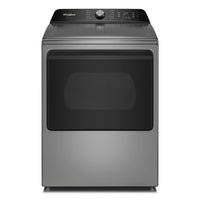 Sécheuse électrique intelligente Whirlpool à chargement par le haut de 7,5 pi3 avec  séchage avec IA - argenté radieux - YWED8509TR
