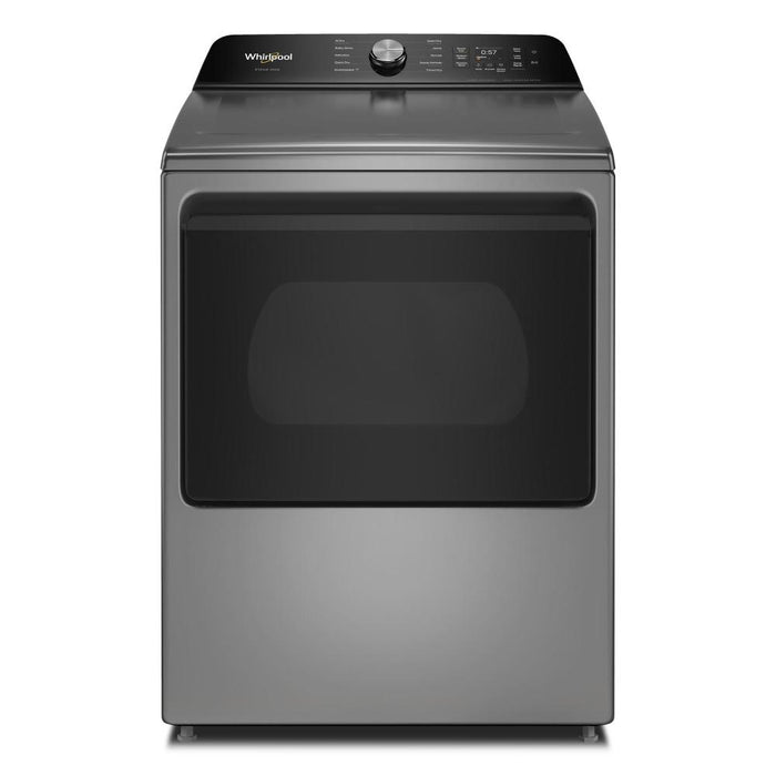 Sécheuse électrique intelligente Whirlpool à chargement par le haut de 7,5 pi3 avec  séchage avec IA - argenté radieux - YWED8509TR