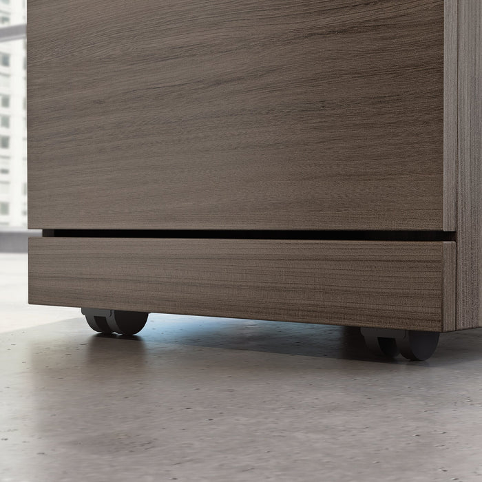 Classeur Affirm de 15,55 po de qualité commerciale à 2 tiroirs - orme Hudson