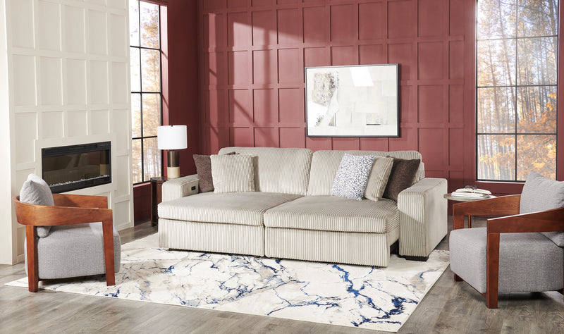 Fauteuil d’appoint Amor 28,54 po en tissu avec accoudoirs et pattes en bois - gris