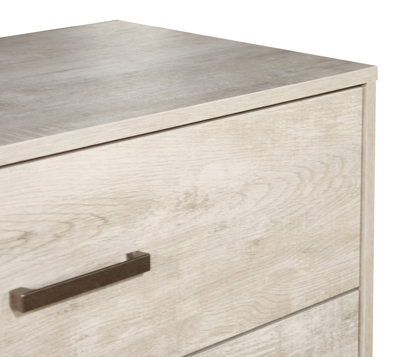 Table de nuit Arbor de 20,1 po (L) x 23,8 po (H) à 2 tiroirs - bois de grève blanc