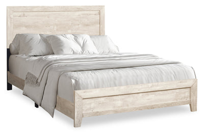 Arbor Panel Bed, Driftwood White - King Size | Lit à panneaux Arbor, bois de grève blanc - format très grand lit