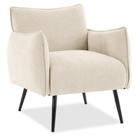  Fauteuil d’appoint Arlo de 29,5 po en tissu d’apparence lin - taupe