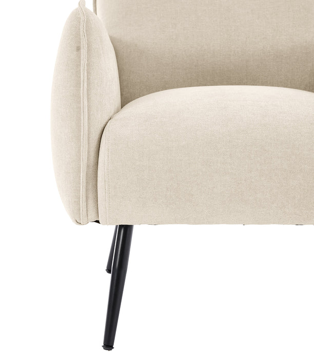 Fauteuil d’appoint Arlo de 29,5 po en tissu d’apparence lin - taupe