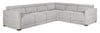Sofa sectionnel à inclinaison électrique Aspen de Cindy Crawford Home 4 pièces avec appuie-têtes électriques et port USB - gris