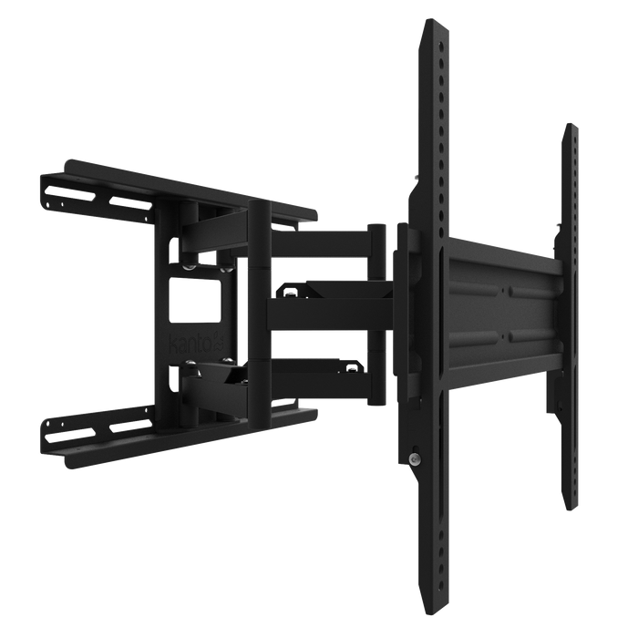 Support mural de securite antivol Kanto SDX600 a mouvement complet pour televiseurs de 37 a 65 pouces, noir