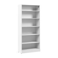 Système de garde-robe et pièce-penderie modulaire Florence de Bestar de 35 po avec tablettes - blanc
