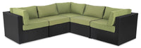 Ensemble Barbados 5 pièces pour la terrasse - vert
