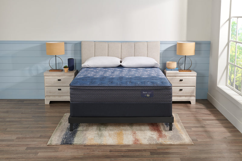 Ensemble matelas semi-ferme à Euro-plateau Back Logic 1.1 de Serta pour grand lit