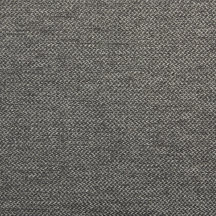 Lit rembourré Beck en tissu gris foncé avec rangement et capitonnage à boutons - format grand lit