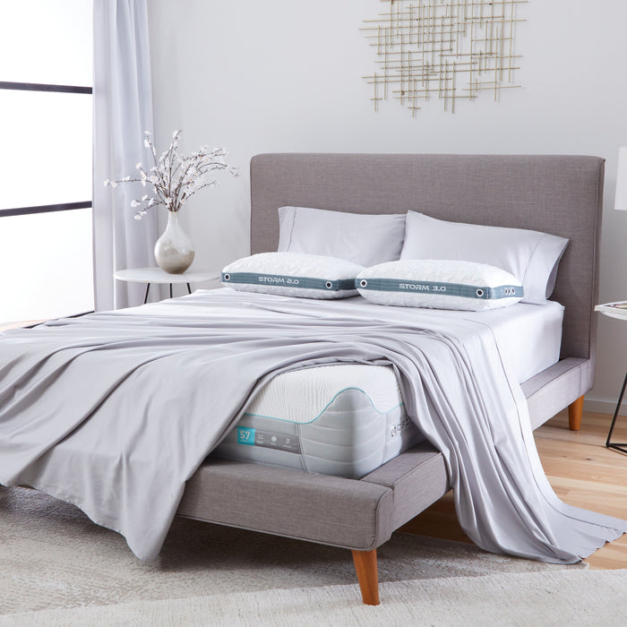 Matelas moelleux à surface lisse S7 de Bedgear pour lit simple