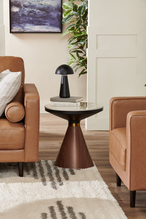 Lampe de table pour l’intérieur et pour l’extérieur moderne portable Beech de 11 po en acrylique avec port USB - noire