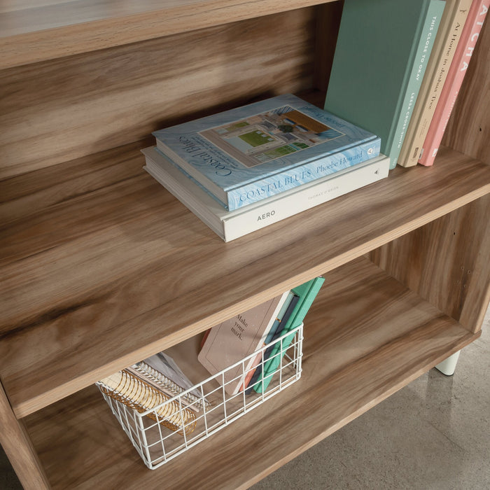 Bibliothèque Bergen Circle de 30,35 po à 2 tablettes - bois naturel 