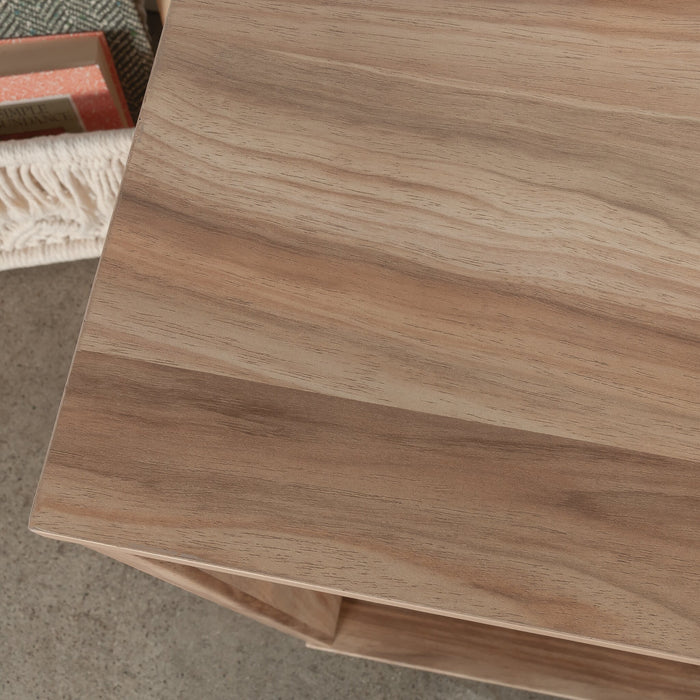 Bibliothèque Bergen Circle de 30,35 po à 2 tablettes - bois naturel 
