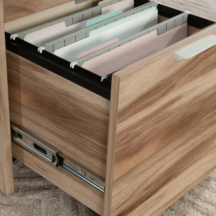 Classeur Bergen Circle de 15,67 po de qualité commerciale à 3 tiroirs - bois naturel 