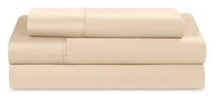 Ensemble de draps Hyper-Cotton BEDGEARMD 3 pièces pour lit simple très long - Champagne