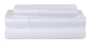 Ensemble de draps Hyper-CottonMC BEDGEARMC pour lit simple très long - blanc optique