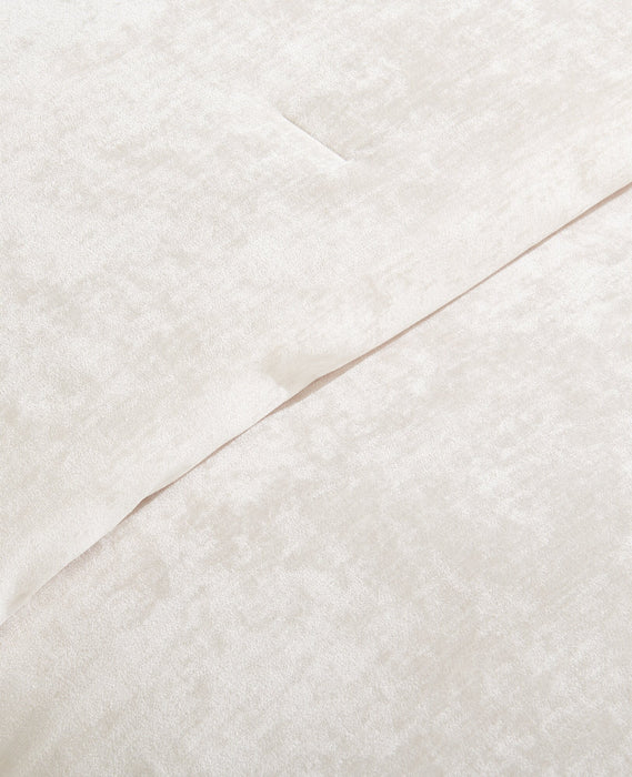 Ensemble d’édredon Bellflower Grove de 3 pièces pour très grand lit - crème
