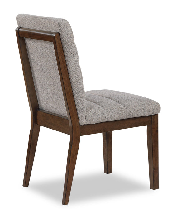 Chaise de salle à manger Boden en tissu de polyester - beige et brune
