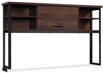 Briarbrook 60" Commercial Grade Computer Desk Hutch with Cubbyholes - Brown|Crédence de bureau d’ordinateur Briarbrook de 60 po de qualité commerciale avec compartiments ouverts - brune