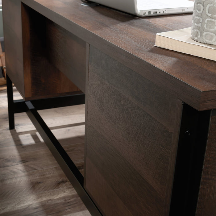 Bureau d’ordinateur Briarbrook de 60 po de qualité commerciale à 5 tiroirs - brun