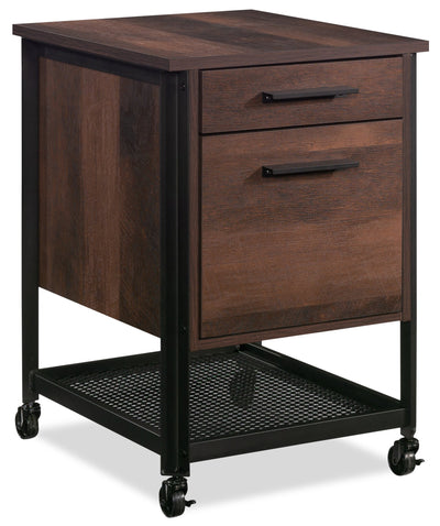 Briarbrook 17.95" Commercial Grade Mobile 2-Drawer Filing Cabinet - Brown|Classeur mobile Briarbrook de 17,95 po de qualité commerciale à 2 tiroirs - brun