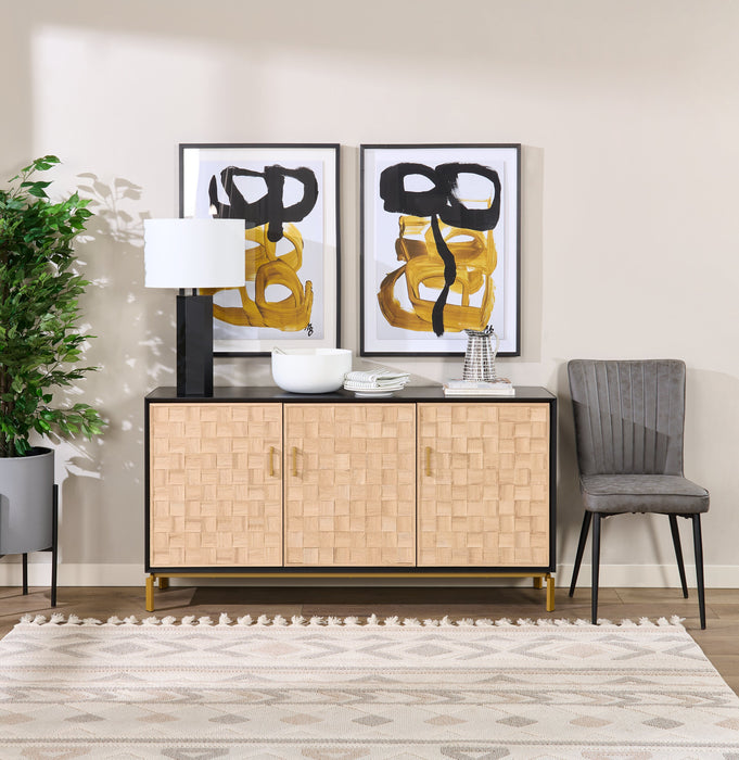 Œuvre d’art encadrée et surélevée sous verre « Black Dominates No. 3 » avec passe-partout - 26 po x 34 po